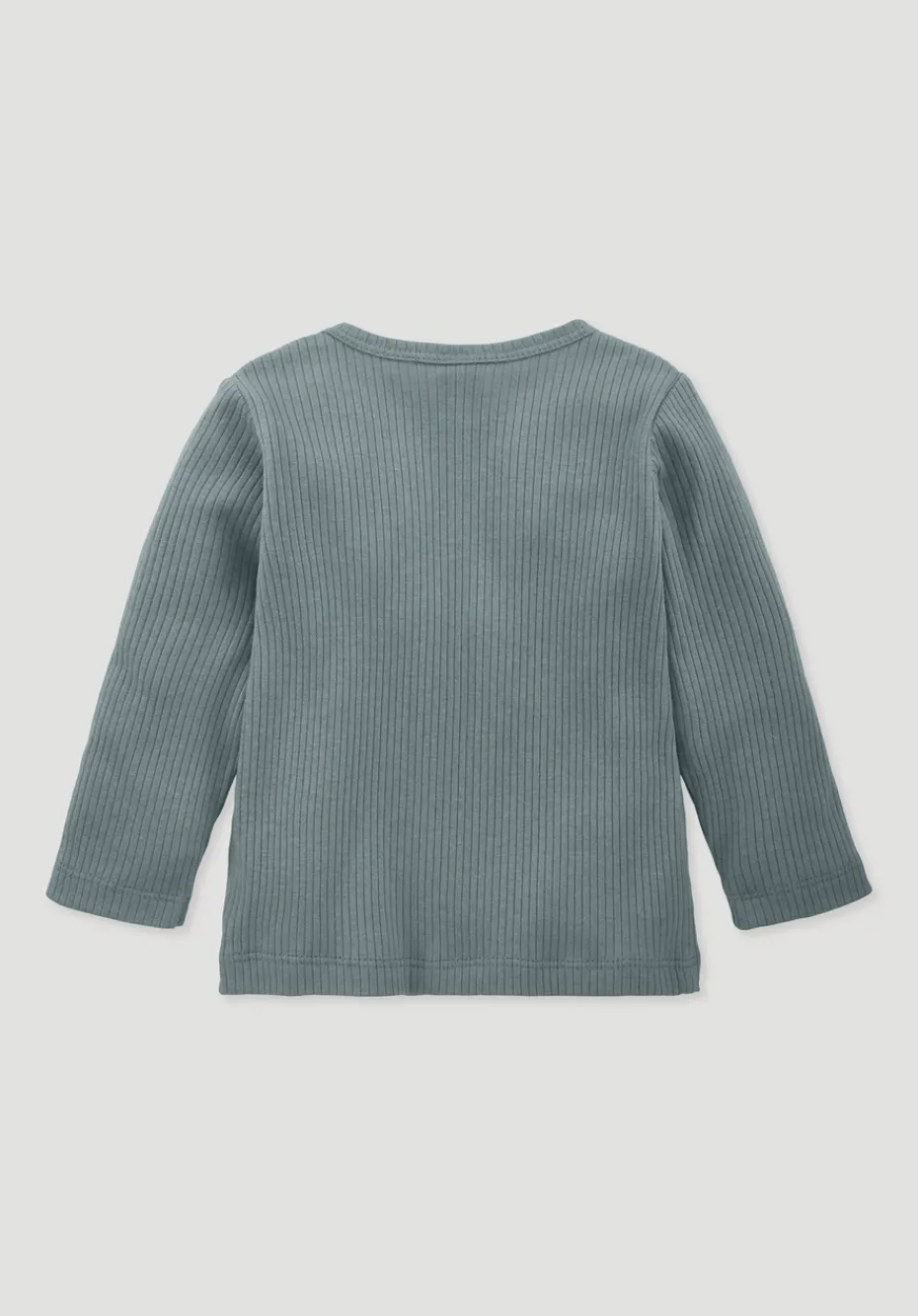 hessnatur Longsleeve aus Bio-Baumwolle mit Bio-Merinowolle von atlantikblau Clearance