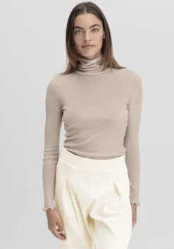hessnatur Longsleeve mit Rollkragen WARM TOUCH aus Bio-Merinowolle und TENCEL™ Lyocell von düne Discount