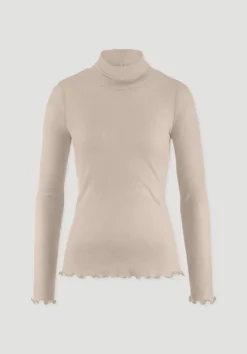 hessnatur Longsleeve mit Rollkragen WARM TOUCH aus Bio-Merinowolle und TENCEL™ Lyocell von düne Discount