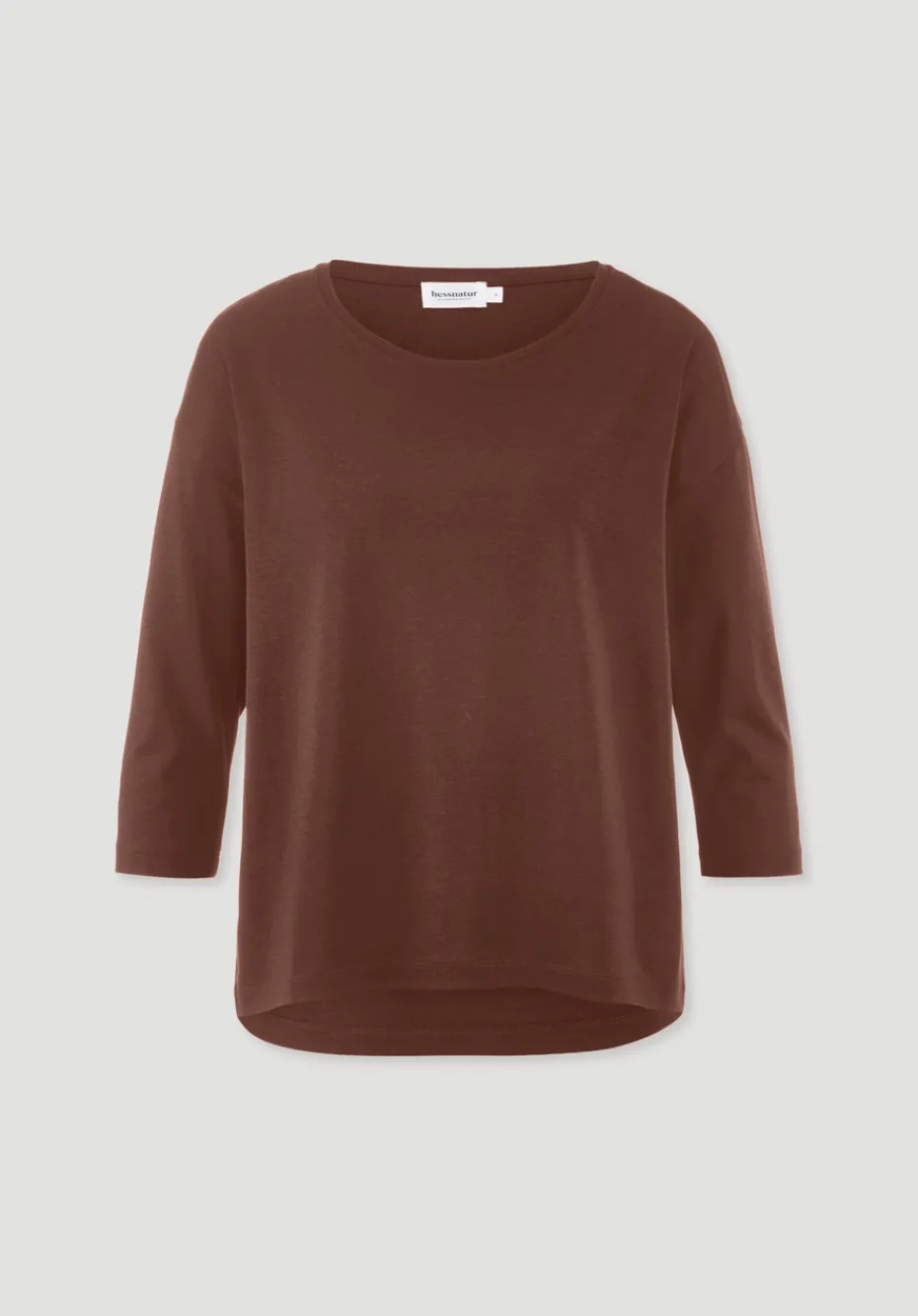 hessnatur Longsleeve Oversize aus TENCEL™ Lyocell mit Bio-Baumwolle von dunkles rost Sale