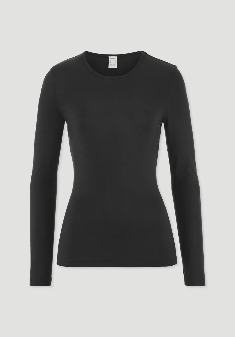 hessnatur Longsleeve PURE FLOW aus TENCEL™ Modal von schwarz Outlet