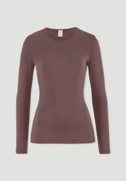 hessnatur Longsleeve PURE FLOW aus TENCEL™ Modal von rosébraun Hot