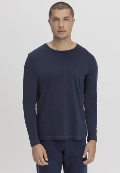 hessnatur Longsleeve PURE NATURE aus reiner Bio-Baumwolle von dunkelblau Sale
