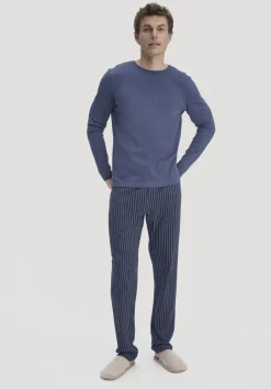 hessnatur Longsleeve PURE NATURE aus reiner Bio-Baumwolle von indigo blau Outlet