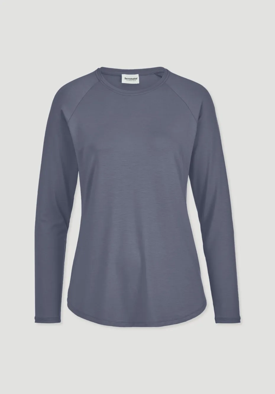 hessnatur Longsleeve Regular ACTIVE COMFORT aus TENCEL™ Lyocell von schieferblau New