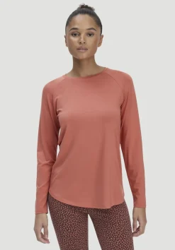 hessnatur Longsleeve Regular ACTIVE COMFORT aus TENCEL™ Lyocell von pfirsichrot Sale