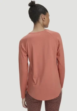 hessnatur Longsleeve Regular ACTIVE COMFORT aus TENCEL™ Lyocell von pfirsichrot Sale