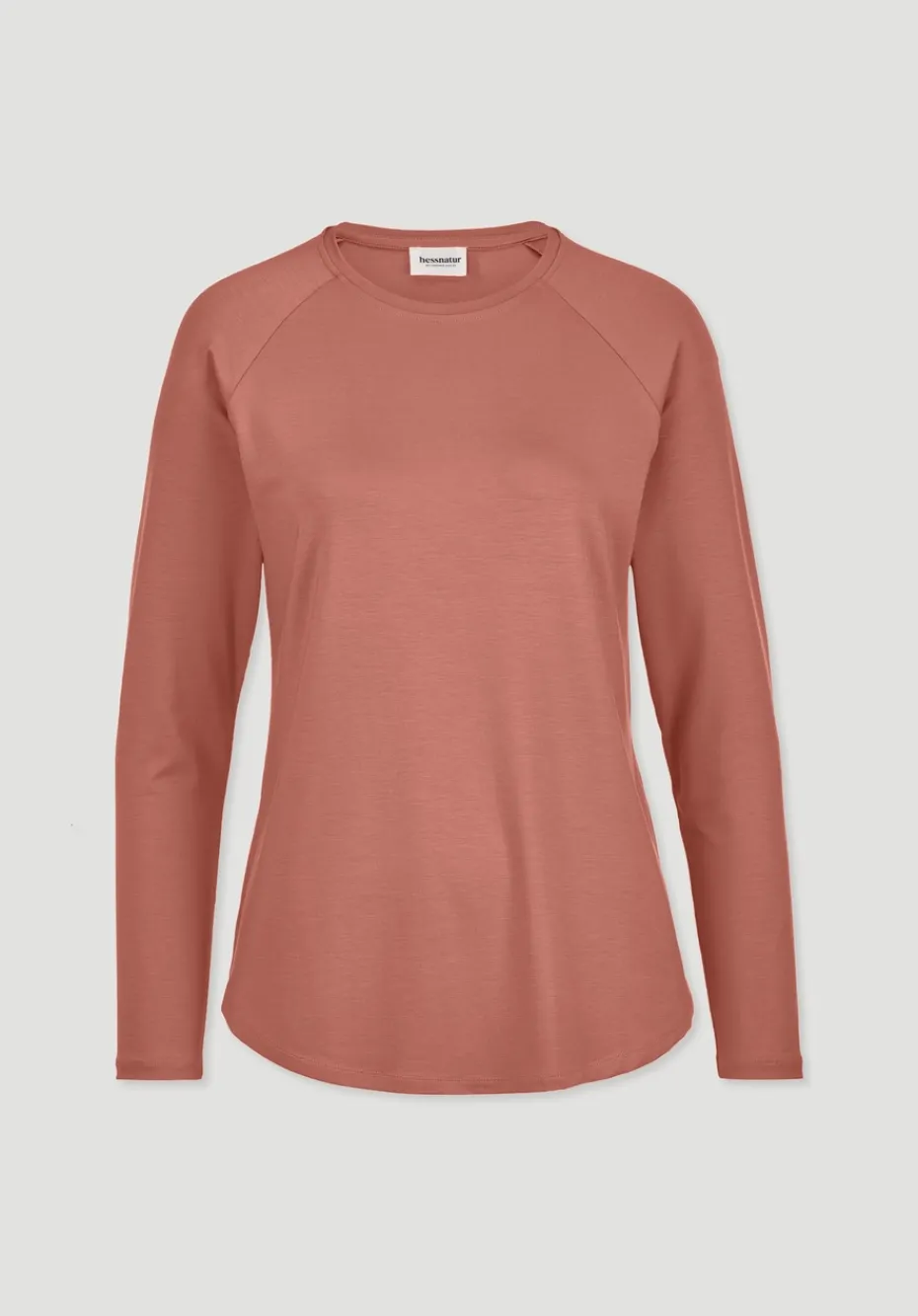 hessnatur Longsleeve Regular ACTIVE COMFORT aus TENCEL™ Lyocell von pfirsichrot Sale
