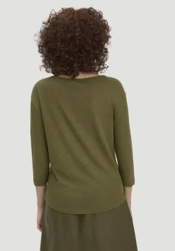 hessnatur Longsleeve Relaxed aus Leinen mit reiner Bio-Baumwolle von goldoliv Discount