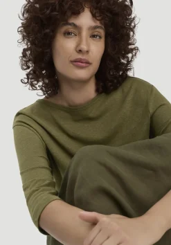 hessnatur Longsleeve Relaxed aus Leinen mit reiner Bio-Baumwolle von goldoliv Discount
