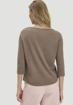 hessnatur Longsleeve Relaxed aus Leinen mit reiner Bio-Baumwolle von mocca Discount