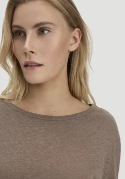 hessnatur Longsleeve Relaxed aus Leinen mit reiner Bio-Baumwolle von mocca Discount