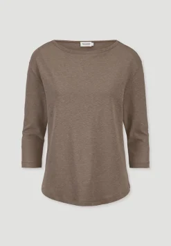 hessnatur Longsleeve Relaxed aus Leinen mit reiner Bio-Baumwolle von mocca Discount