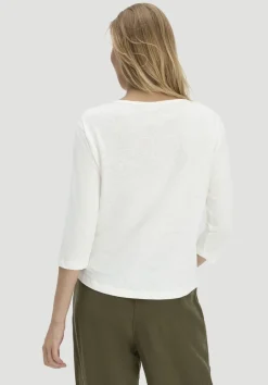hessnatur Longsleeve Relaxed aus Leinen mit reiner Bio-Baumwolle von naturweiss Discount
