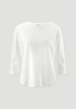hessnatur Longsleeve Relaxed aus Leinen mit reiner Bio-Baumwolle von naturweiss Discount