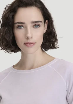 hessnatur Longsleeve Relaxed aus reiner Bio-Baumwolle von pastell lavendel New