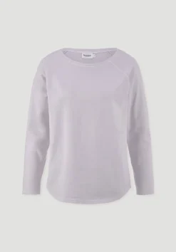 hessnatur Longsleeve Relaxed aus reiner Bio-Baumwolle von pastell lavendel New
