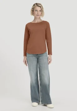 hessnatur Longsleeve Relaxed aus reiner Bio-Baumwolle von rost New