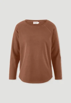 hessnatur Longsleeve Relaxed aus reiner Bio-Baumwolle von rost New