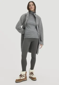 hessnatur Longsleeve SILK & WARM TOUCH mit Bio-Merinowolle und Seide von anthrazit Clearance
