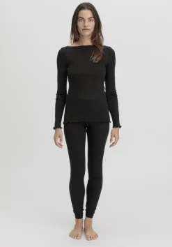 hessnatur Longsleeve WARM TOUCH aus Bio-Merinowolle und TENCEL™ Lyocell von schwarz Best