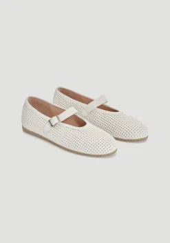 hessnatur Mary Jane Ballerina aus Nappaleder von naturweiss Online