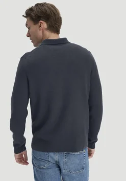 hessnatur Milano Strick Polo Regular aus Bio-Baumwolle und Bio-Schurwolle von marine Sale