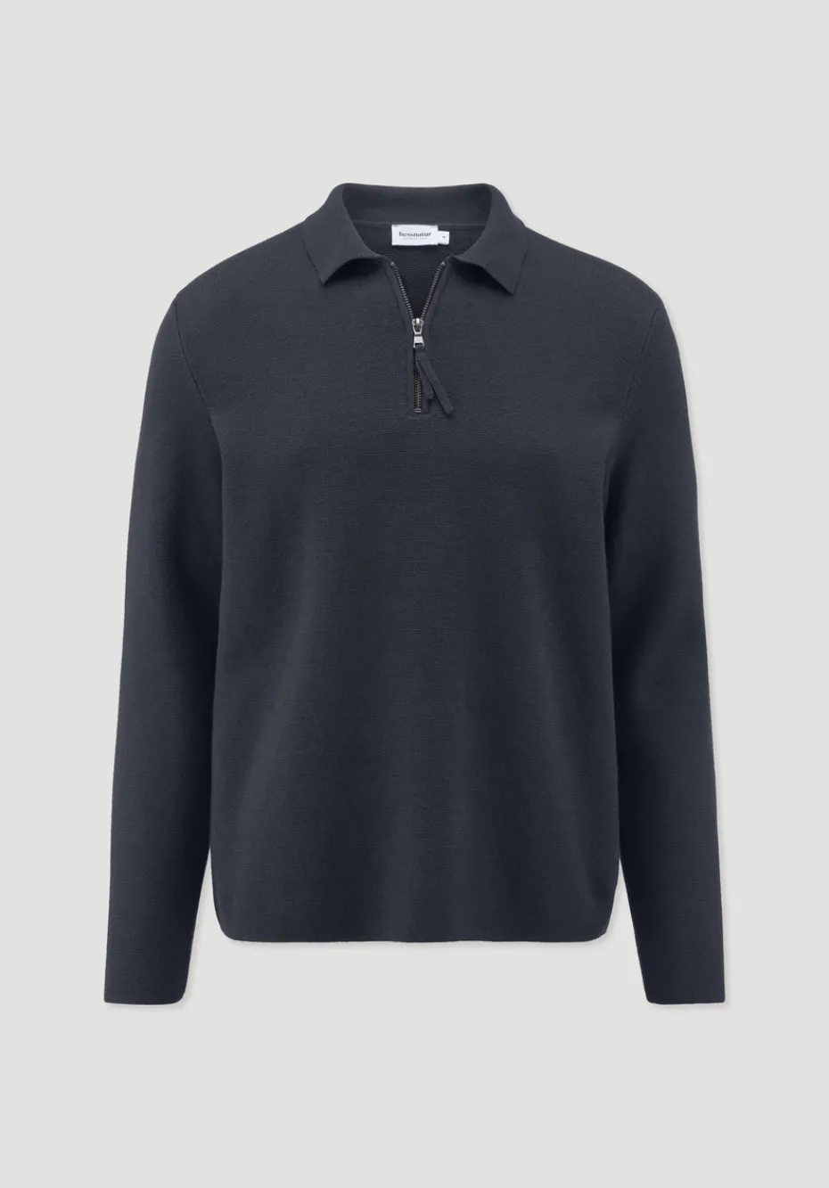 hessnatur Milano Strick Polo Regular aus Bio-Baumwolle und Bio-Schurwolle von marine Sale