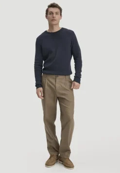 hessnatur Milano Strick Pullover Regular aus Leinen mit Bio-Baumwolle und LENZING™ ECOVERO™ Viskose von marine Best
