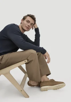 hessnatur Milano Strick Pullover Regular aus Leinen mit Bio-Baumwolle und LENZING™ ECOVERO™ Viskose von marine Best