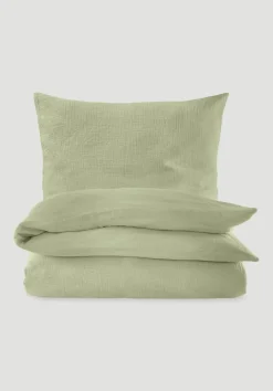 hessnatur Musselin Bettwäsche-Set aus reiner Bio-Baumwolle von pastelloliv Outlet