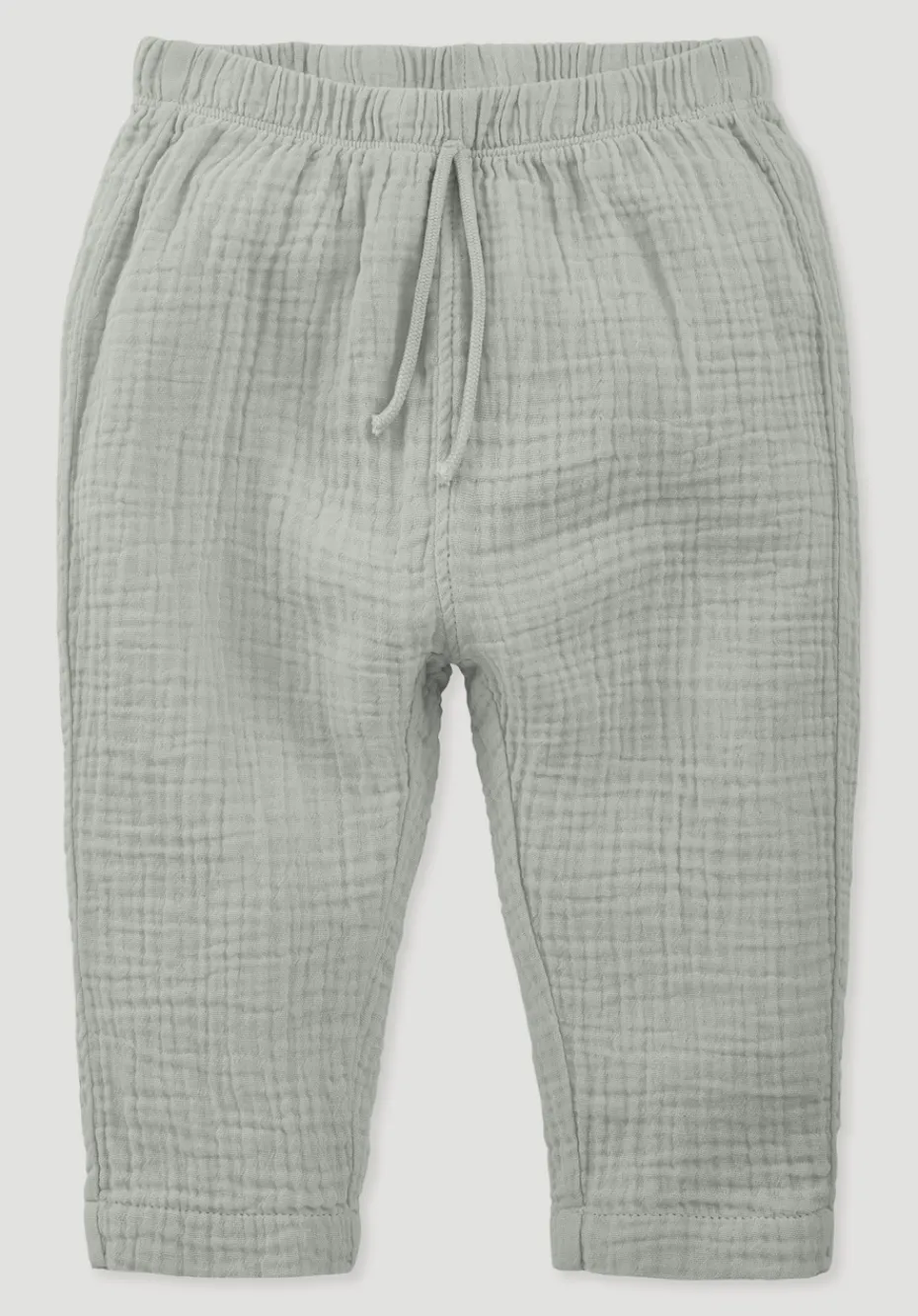 hessnatur Musselin Hose aus reiner Bio-Baumwolle von nebelgrau Clearance