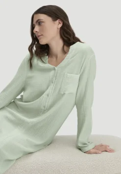 hessnatur Musselin Nachthemd Relaxed PURE COMFORT aus reiner Bio Baumwolle von liliengrün Hot