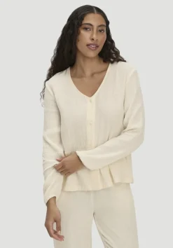 hessnatur Musselin Pyjamabluse PURE COMFORT aus reiner Bio-Baumwolle von natur Best