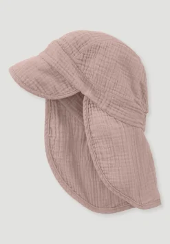 hessnatur Musselin Schirmmütze aus reiner Bio-Baumwolle von rosé Outlet