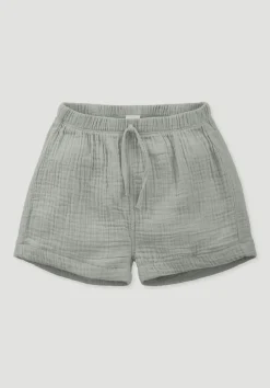 hessnatur Musselin Shorts aus reiner Bio-Baumwolle von nebelgrau Online