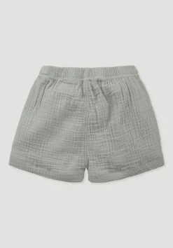 hessnatur Musselin Shorts aus reiner Bio-Baumwolle von nebelgrau Online