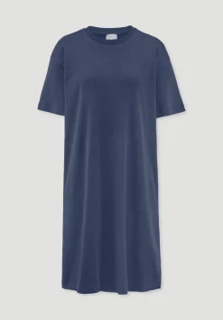 hessnatur Nachthemd PURE COTTON aus reiner Bio-Baumwolle von dunkelblau
