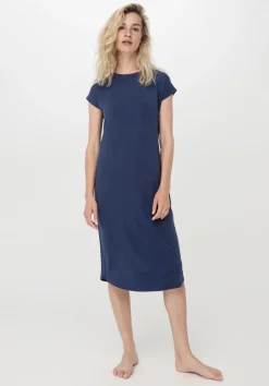 hessnatur Nachthemd PURE FLOW aus TENCEL™ Modal von dunkelblau Sale