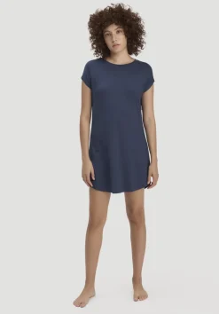 hessnatur Nachthemd Regular PURE FLOW aus TENCEL™ Modal von mitternachtsblau Sale