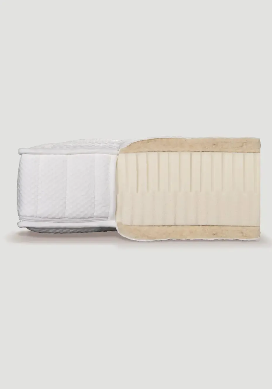 hessnatur Naturlatex-Matratze PREMIUM von Baumwolle gesteppt Hot