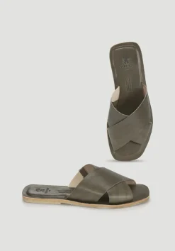 hessnatur Pantolette aus Nappaleder von goldoliv Discount