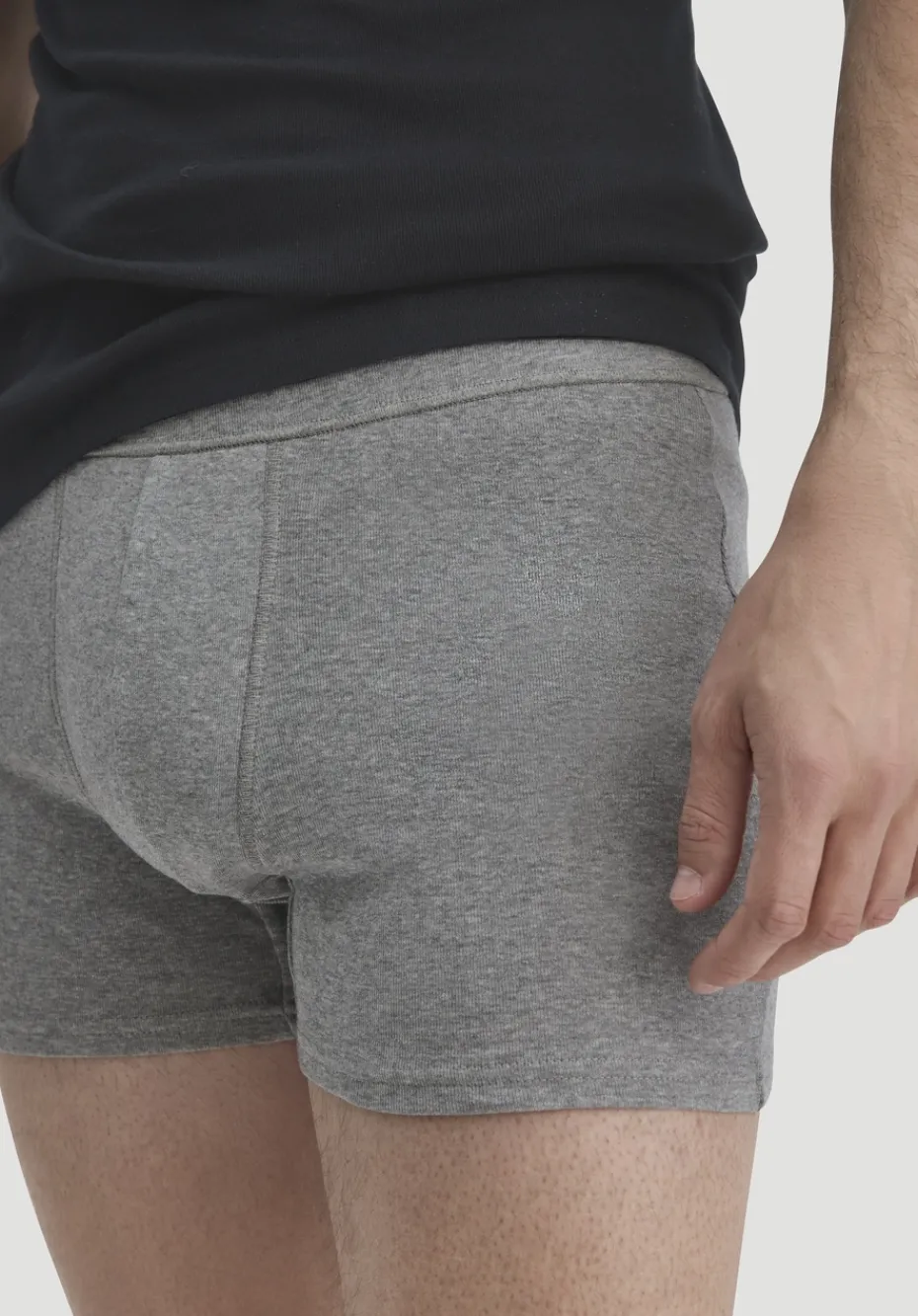 hessnatur Pants Regular Cut im 2er-Pack PURE NATURE aus reiner Bio-Baumwolle von grau Clearance