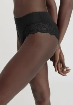 hessnatur Panty PURE SENSE LACE aus TENCEL™ Modal von schwarz Discount