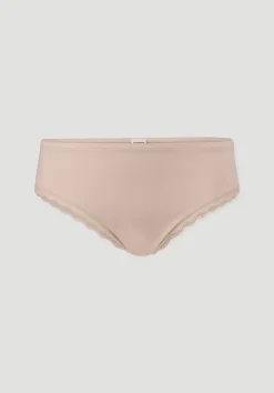 hessnatur Panty Regular Cut COTTON FEEL LACE aus Bio-Baumwolle von puder Discount