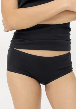 hessnatur Panty Regular Cut 2er-Pack PURE COTTON aus reiner Bio-Baumwolle von schwarz Clearance