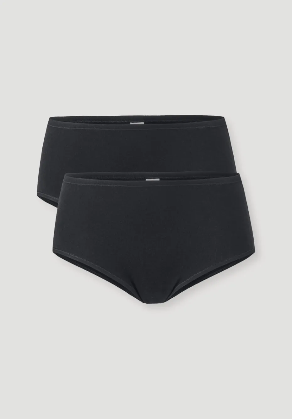 hessnatur Panty Regular Cut 2er-Pack PURE COTTON aus reiner Bio-Baumwolle von schwarz Clearance