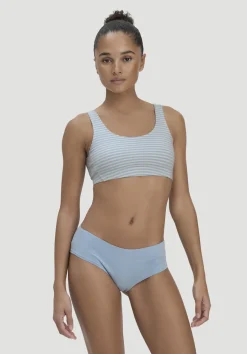 hessnatur Panty Regular Cut im 3er-Pack COTTON FEEL aus Bio-Baumwolle von himmelblau Clearance