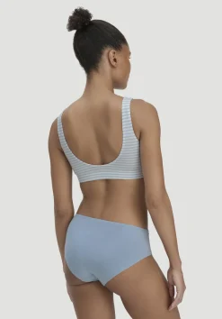 hessnatur Panty Regular Cut im 3er-Pack COTTON FEEL aus Bio-Baumwolle von himmelblau Clearance