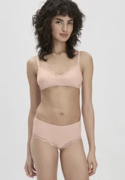 hessnatur Panty Spitze Regular Cut COTTON FEEL aus Bio-Baumwolle von puder Best